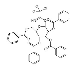 2,3,4,6-四-O-苯甲酰基-ALPHA-D-葡萄糖苷结构式