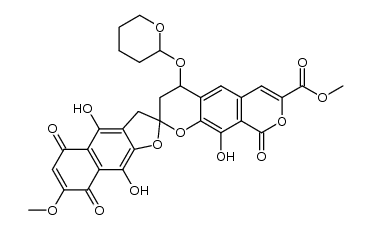 4-O-(Tetrahydro-2H-pyran-2-yl)-purpuromycin Structure