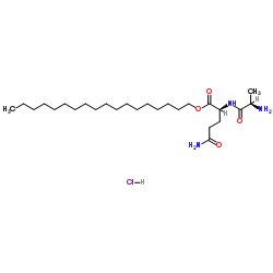 H-D-Ala-Gln-octadecyl ester · HCl Structure