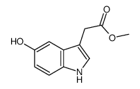 methyl 2-(5-hydroxy-1H-indol-3-yl)acetate structure