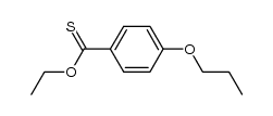 4-propoxy-thiobenzoic acid O-ethyl ester Structure