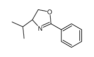 (4S)-2-phenyl-4-propan-2-yl-4,5-dihydro-1,3-oxazole结构式