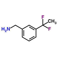 1-[3-(1,1-Difluoroethyl)phenyl]methanamine Structure