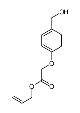 prop-2-enyl 2-[4-(hydroxymethyl)phenoxy]acetate Structure