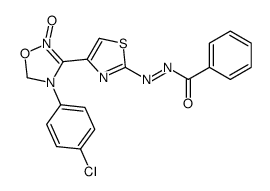 (NE)-N-[[4-[4-(4-chlorophenyl)-2-oxido-1-oxa-4-aza-2-azoniacyclopent-2-en-3-yl]-1,3-thiazol-2-yl]imino]benzamide picture