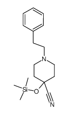 1-(2-phenethyl)-4-cyano-4-trimethylsilyloxypiperidine Structure