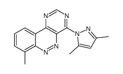 4-(3,5-dimethylpyrazol-1-yl)-7-methylpyrimido[5,4-c]cinnoline结构式