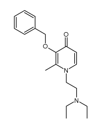 3-(benzyloxy)-1-(2-(diethylamino)ethyl)-2-methylpyridin-4(1H)-one Structure