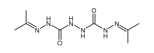 hydrazine-N,N'-dicarboxylic acid bis-isopropylidenehydrazide结构式