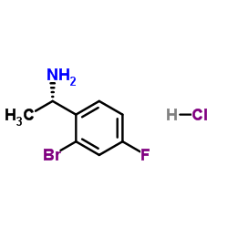 (S)-1-(2-bromo-4-fluorophenyl)ethanamine hydrochloride Structure