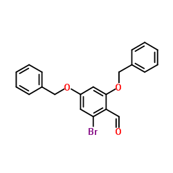 2,4-Bis(benzyloxy)-6-bromobenzaldehyde结构式