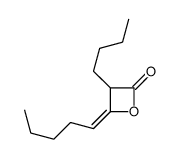 3-butyl-4-pentylideneoxetan-2-one Structure