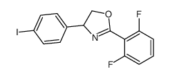 2-(2,6-difluorophenyl)-4-(4-iodophenyl)-4,5-dihydro-1,3-oxazole结构式