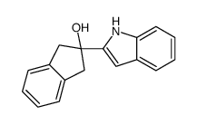 2-(1H-indol-2-yl)-1,3-dihydroinden-2-ol结构式