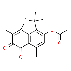 3-Hydroxy-2,2,5,8-tetramethyl-2H-naphtho[1,8-bc]furan-6,7-dione 3-acetate picture