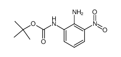 (2-amino-3-nitrophenyl)carbamic acid 1,1-dimethylethyl ester结构式