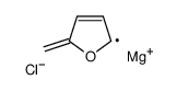 magnesium,2-methanidylfuran,chloride Structure