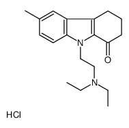 diethyl-[2-(6-methyl-1-oxo-3,4-dihydro-2H-carbazol-9-yl)ethyl]azanium,chloride Structure