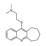 11-[[2-(Dimethylamino)ethyl]thio]-7,8,9,10-tetrahydro-6H-cyclohepta[b]quinoline结构式