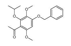 1-(4-(benzyloxy)-2-isopropoxy-3,6-dimethoxyphenyl)ethan-1-one结构式