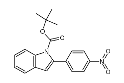 2-(4-nitrophenyl)-1H-indole-1-carboxylic acid 1,1-dimethylethyl ester Structure