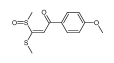 (Z)-3-Methanesulfinyl-1-(4-methoxy-phenyl)-3-methylsulfanyl-propenone结构式