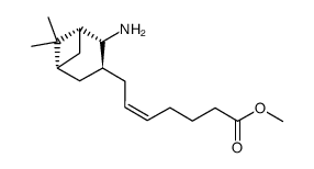 (1R,2R,3S,5S)-(5Z)-7-(2-amino-6,6-dimethylbicyclo[3.1.1]hept-3-yl)-hept-5-enoic acid methyl ester Structure