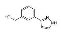 (3-(1H-吡唑-3-基)苯基)甲醇结构式