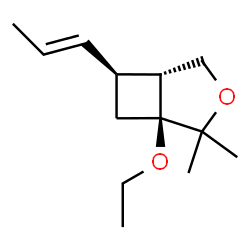 3-Oxabicyclo[3.2.0]heptane,1-ethoxy-2,2-dimethyl-6-(1-propenyl)-,(1alpha,5alpha,6alpha)-(9CI)结构式