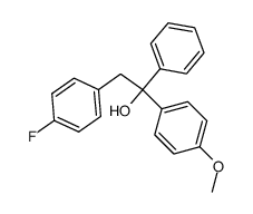 2-(4-FLUOROPHENYL)-1-(4-METHOXYPHENYL)-1-PHENYLETHANOL结构式