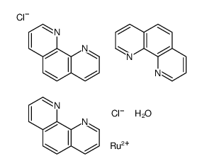 DICHLOROTRIS(1,10-PHENANTHROLINE)RUTHENIUM(II) HYDRATE Structure