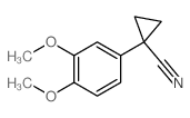 1-(3,4-二甲氧苯基)环丙甲腈结构式