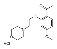 1-[4-methoxy-2-(2-morpholin-4-ium-4-ylethoxy)phenyl]ethanone,chloride结构式