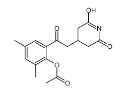 [2-[2-(2,6-dioxopiperidin-4-yl)acetyl]-4,6-dimethylphenyl] acetate结构式