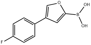 4-(4-Fluorophenyl)furan-2-boronic acid structure