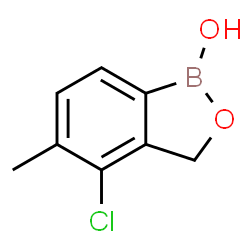 4-Chloro-5-methyl-1,3-dihydro-2,1-benzoxaborol-1-ol结构式