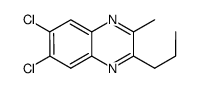 6,7-dichloro-2-methyl-3-propylquinoxaline结构式