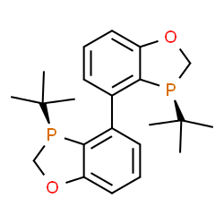 (3S,3'S)-3,3'-Di-tert-butyl-2,2',3,3'-tetrahydro-4,4'-bibenzo[d][1,3]oxaphosphole Structure