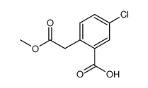 5-chloro-2-(2-methoxy-2-oxoethyl)benzoic acid结构式