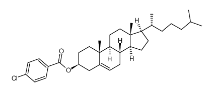 cholest-5-en-3beta-yl p-chlorobenzoate structure