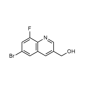 (6-Bromo-8-fluoro-3-quinolyl)methanol structure