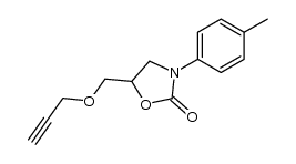 3-(4-Methylphenyl)-5-[(2-propynyloxy)methyl]-2-oxazolidinone结构式