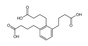 4-[2,3-bis(3-carboxypropyl)phenyl]butanoic acid结构式