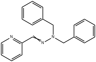 2-Pyridinecarboxaldehyde, 2,2-bis(phenylmethyl)hydrazone structure