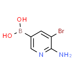 (6-Amino-5-bromopyridin-3-yl)boronic acid Structure