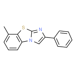 8-METHYL-2-PHENYLIMIDAZO[2,1-B]BENZOTHIAZOLE structure