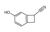 Bicyclo[4.2.0]octa-1,3,5-triene-7-carbonitrile, 4-hydroxy- (9CI)结构式