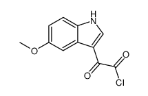 5-METHOXY-ALPHA-OXO-1H-INDOLE-3-ACETYL CHLORIDE structure