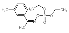 Phosphonic acid,P-[[[1-(3-methylphenyl)ethylidene]amino]oxy]-, diethyl ester结构式