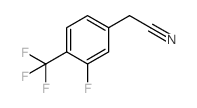 3-FLUORO-4-(TRIFLUOROMETHYL)PHENYLACETONITRIL structure